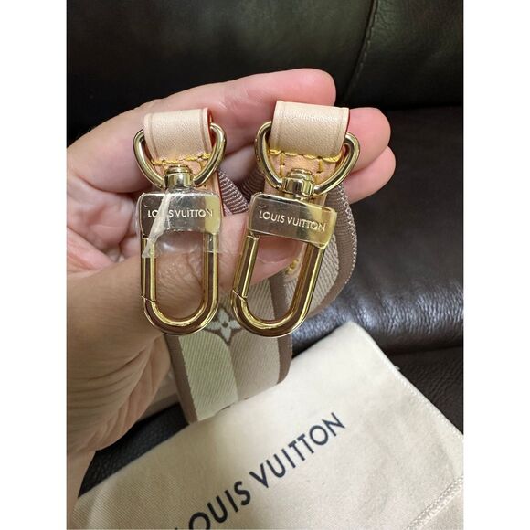 Brand New Louis Vuitton Beige Jacquard Adjustable Strap - Picture 3 of 7